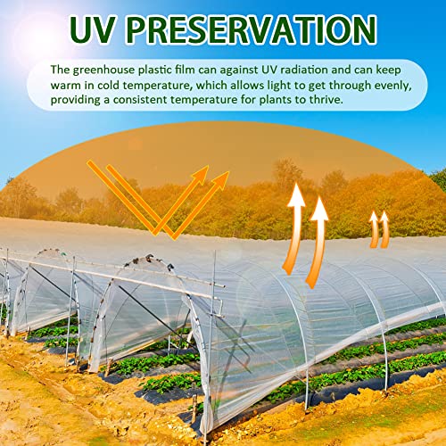 6 mil Greenhouse Plastic Film Sheeting Cover