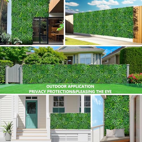 Artificial Boxwood Panels (Dracaena 2 / 8PCS 20''x20'')