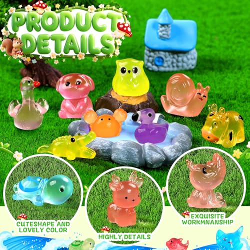 120 Pcs Mini Resin Animals