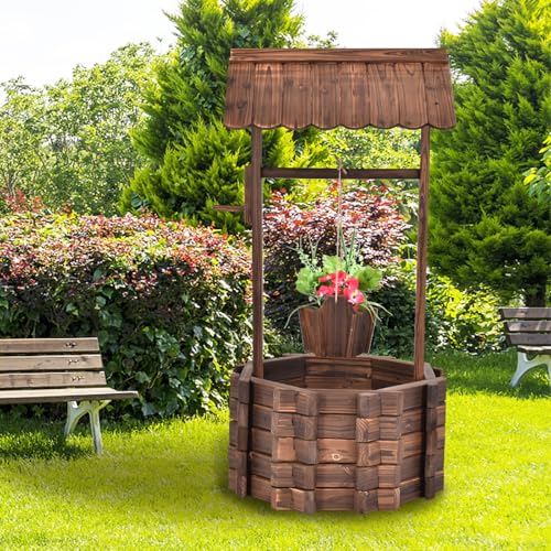 Outdoor Wishing Well Planter