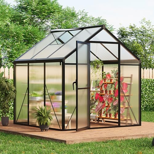 6 x 6 FT Greenhouse (Black / 6x6FT)