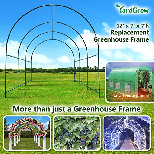 Greenhouse Replacement Frame for Outdoor Larger Hot Garden House (12' X 7' X 7' / Frame)