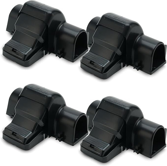 Rat Traps Indoor and Outdoor - 4 Pack Dual-Entry Large Rat Trap Outdoor and Indoor for Home, Garden and Restaurant with 99.9% Trap Rate | Easy to Use Rodent Traps with Safe Hands Free Design - UCatch