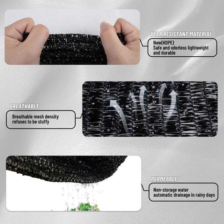 Sun Shade Cloth with Grommets for Garden