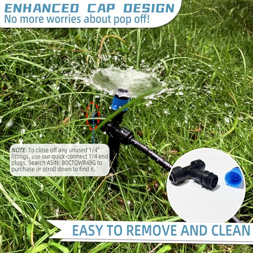 10PCS Push to (10PCS Two-Way Drip Irrigation Vortex Emitters)