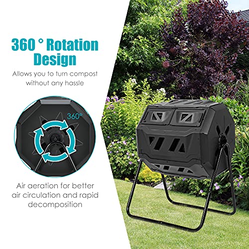 Compost Tumbler (Black / 43 Gallon)