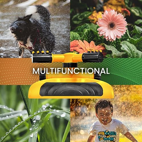Rotating Lawn Sprinkler for Yard & Kids
