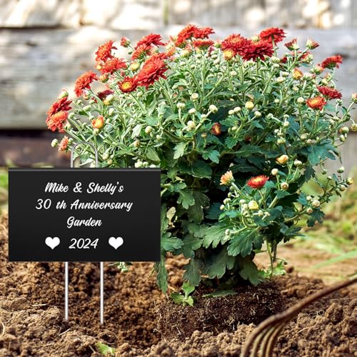 50 Pcs Large Plant Marker (4'' X 6'' with 11'' Stake / Black)