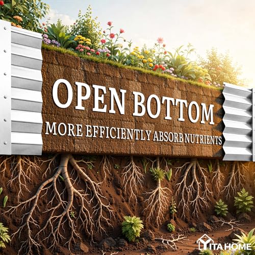 6x3x3ft Galvanized Raised Garden Bed (6x3x3ft / Silver)