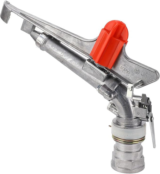 FLEXMAN 2 Inch Farm Irrigation Sprinkler, Aluminum Alloy 360 Degrees Adjustable Angle Large Area Watering Spray Lawn Sprinkler for Farms, Orchards, Tea Gardens, Forestry, Nurseries
