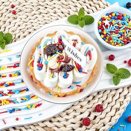 Red Blue and Yellow Sprinkles for Cake Decorating (Yellow Blue Red)