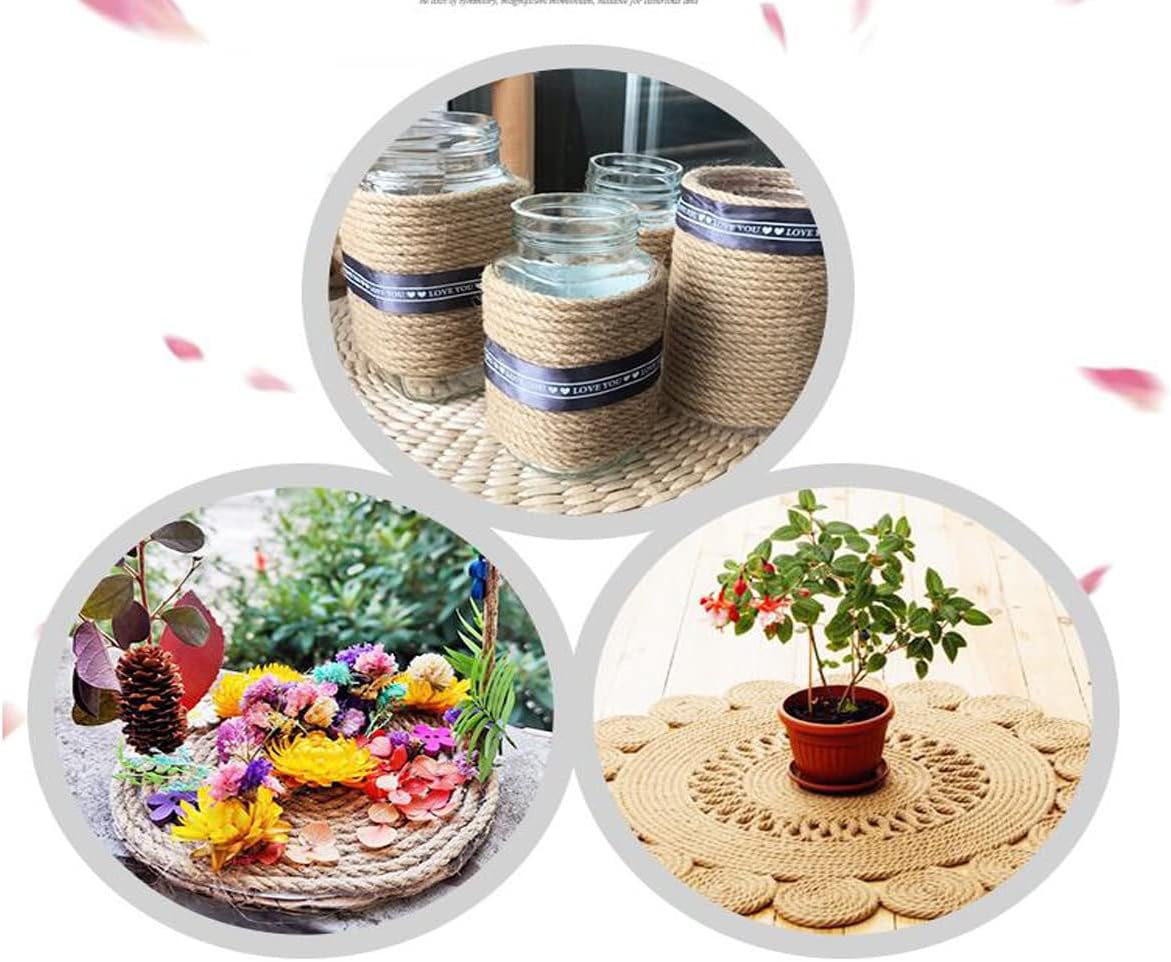 1/6 in (4mm) X 328 Ft (100meter) Natural Sisal Hemp Rope Heavy Duty Thick Twine for Cat Scratcher Post Tree, Garden, Binding, Crafts Packing Material