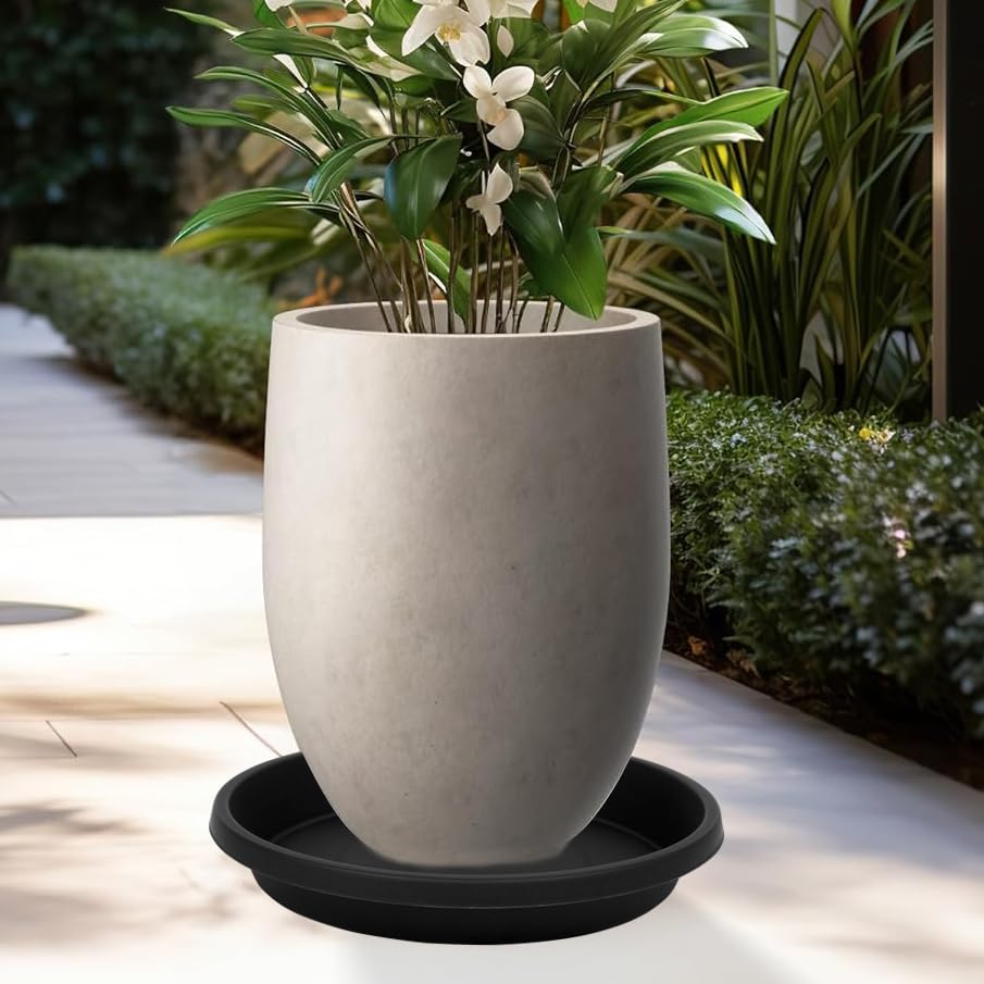 2 Pack Plant Saucer 10 Inch (10" (2 Pack) / Black)