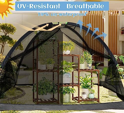 10 x 8 x 4.8 ft Garden Crop Cages Mesh Plant Cover