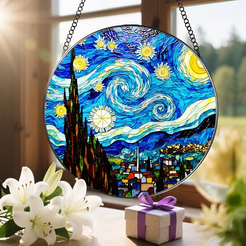 8'' Van Gogh Starry Night Sun Catcher Ornament (Starry Night)