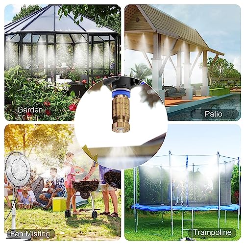 20pcs High Pressure Atomizer Nozzle Brass Misting Nozzles for Outdoor Cooling System (20 Count)