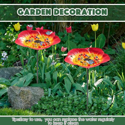 Bee Watering Station (Red / Flower)
