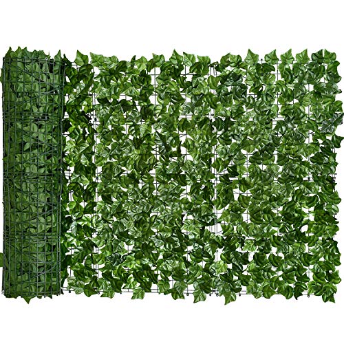 98.4x39.4in Artificial Ivy Privacy Fence Wall Screen (26.896 Sq Ft)