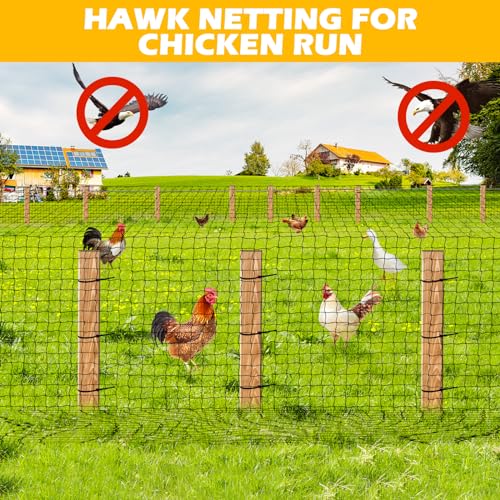100'x100' Bird Netting for Chicken Coop (100'×100'-1'')