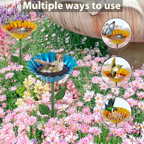 Large Bee Watering Station 2 Pack Bee Feeders for Outdoors Decor (2 Count)