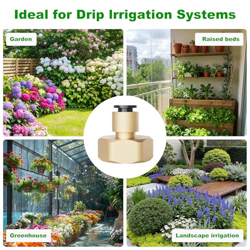 1 4 Inch Brass Drip Irrigation Connector (1/4 Inch Brass Connector)