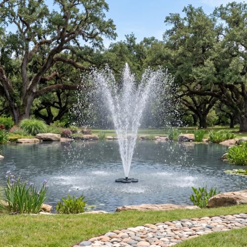 1.5 HP Floating Fountain & Aerator for Ponds and Lakes with 100 ft Cord