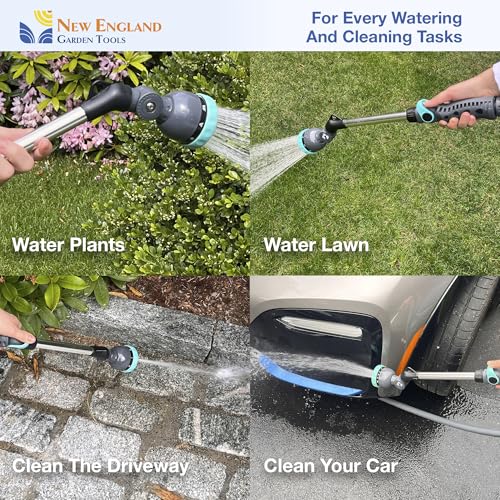 18 Inch Heavy Duty Metal Watering Wand with 9 Spray Patterns 600001 (18 Inch - 9 Pattern)