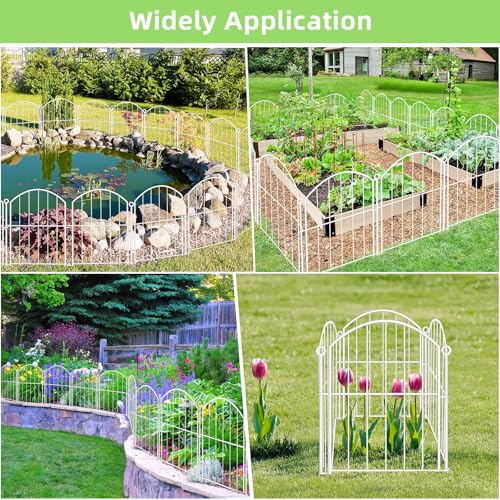 Decorative Garden Fence (White / 17 in(H))