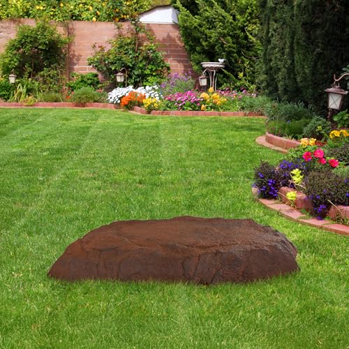 Sunnydaze 3.5'' H Flat Faux Landscape Rock Cover