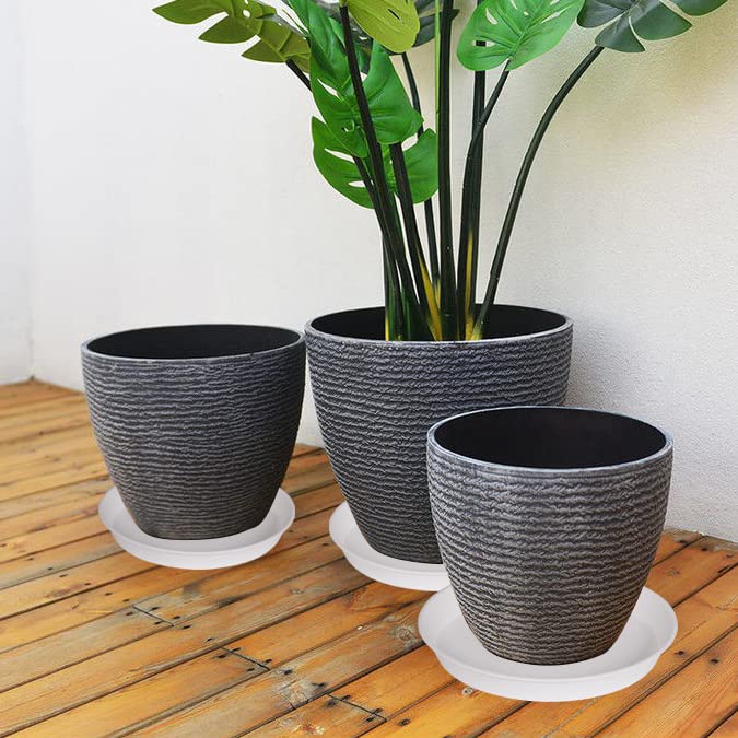 2 Pack of 20 21 inch Plant Saucer Round (21" (2 pack) / Creamy White)