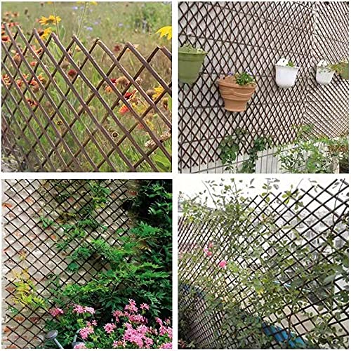 Nature Willow Trellis Expandable Plant Support Plant Climbing Lattices Trellis Willow Expandable Trellis Fence for Climbing Plants Support 36x92 Inch (2 Count)