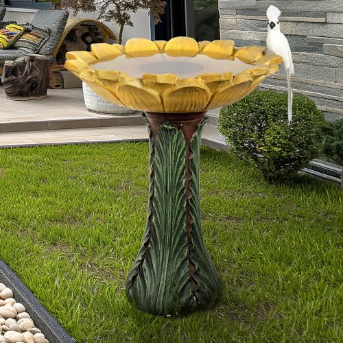 Garden Birdbath Sunflower Shaped