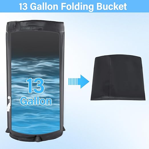 Self Watering System Kits for Plants, with 13 Gallon Bucket and 25W Water Pump, Automatic Watering System for Indoor and Outdoor for Grow Tent, Greenhouse, Lawn