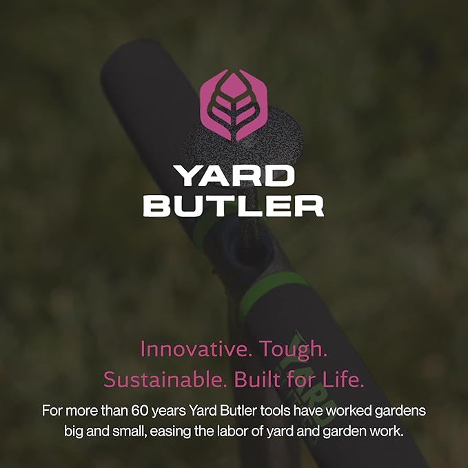 Yard Butler Sod Plugger - DIY Lawn Repair Tool - Stand Up Sod Plugger with Long Handle - Versatile Foot Bar - Easy Plug Ejection - Rust Resistant Sod Plugger - Powder Coated Steel Tool
