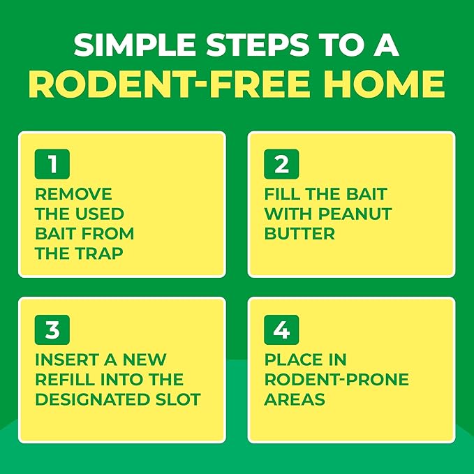 Mouse Trap Bait Refill Pack - 10-Pack Peanut Butter Scented Bait Enhancer for Rodent Traps | Universal Twist-in Design for Easy Setup | Increase Trap Efficiency | UCatch