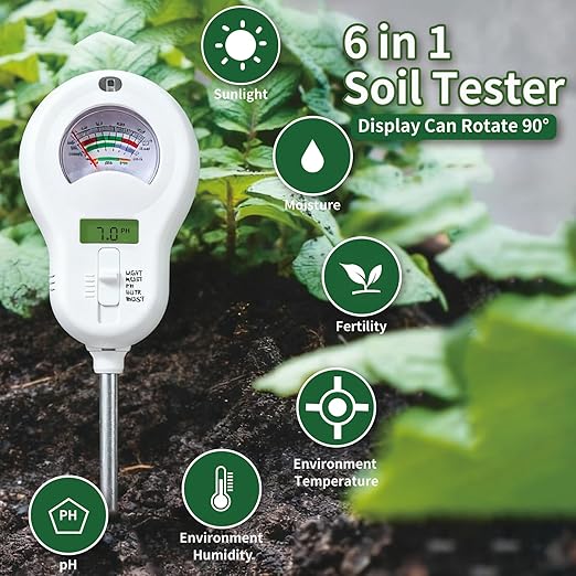 Soil Moisture Meter, Plant Water Monitor, Hygrometer Sensor for Gardening, Farming, Indoor and Outdoor Plants (Basic Style + Two prode)
