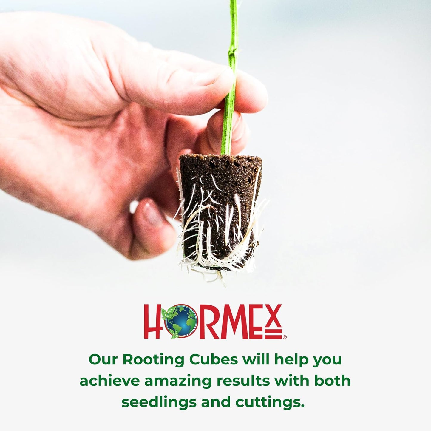 Hormex Rooting Powder #16, Grow Cubes & Shears Combo - Rooting Hormone for Difficult Hardwood Plants, Tree Cuttings | Root Starter Cubes for Cloning Plants | Precision Straight-Blade Shears (50 Plugs)
