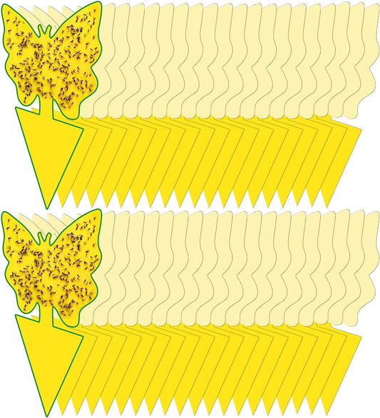40 Pack Fungus Gnat Traps for House Indoor, Fungus Traps Fruit Fly Traps for Indoors Gnats Sticky Traps for Plants Yellow Sticky Traps for Gnats