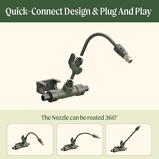 Vego Garden Irrigation Kit - Drip Irrigation System for Raised Garden Beds, Efficient Watering Solution for Vegetables, Flowers, and Plants, Easy DIY Installation
