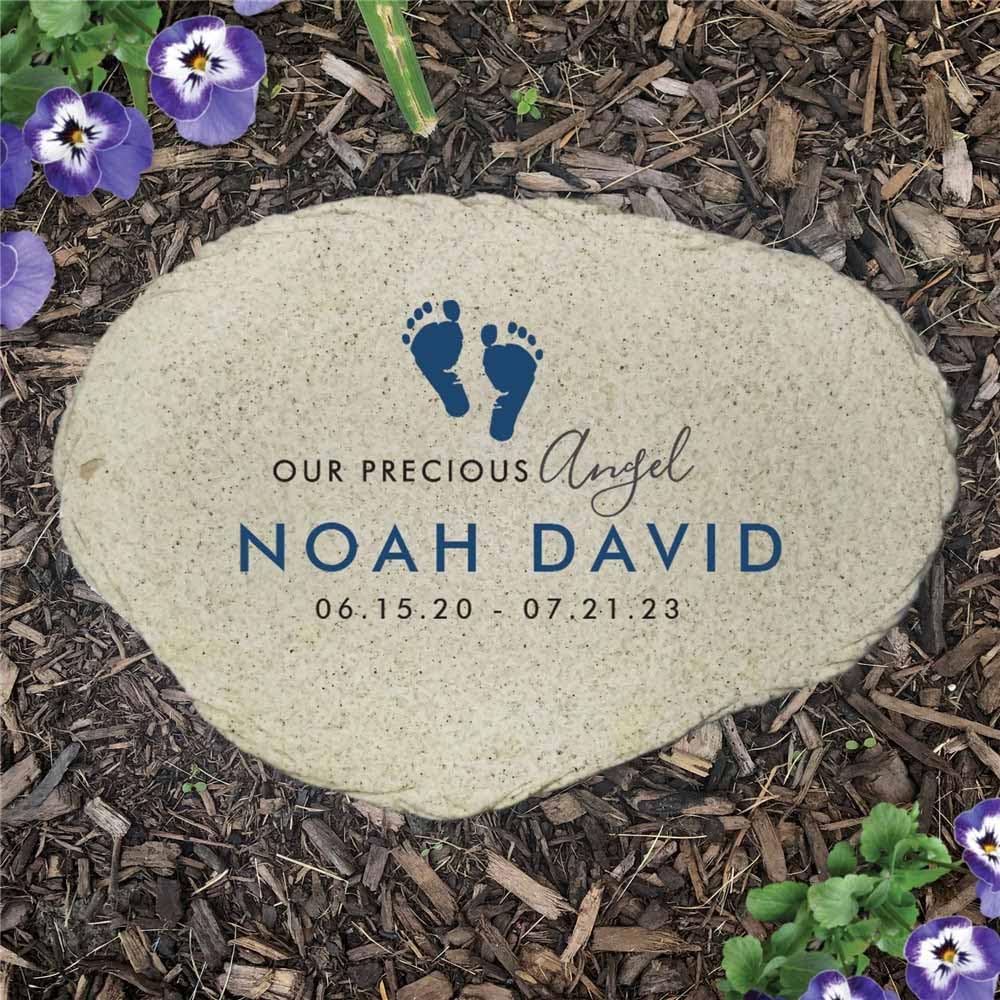 Our Precious Angel Personalized Memorial Garden Stone (Precious Angel / Large)
