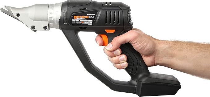 WEN Cordless Metal Shear, Variable Speed (Tool Only, 20V Max Battery Not Included) (20314BT)