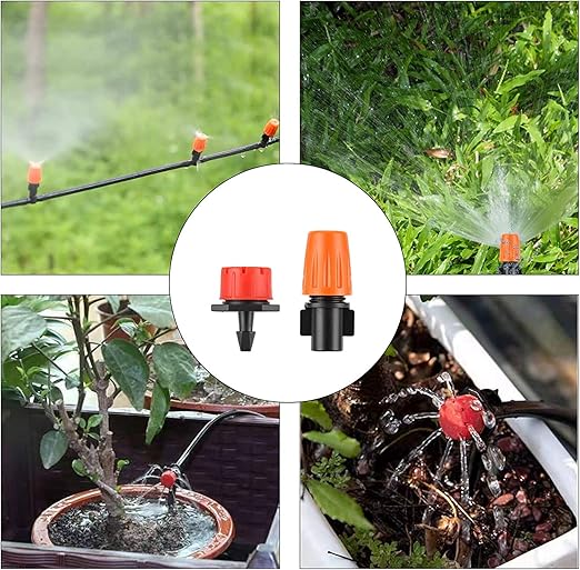 Drip Irrigation System, 180 Pcs 164FT Garden Irrigation System 1/4, Blank Distribution Tubing Watering Drip Kit Automatic Irrigation Equipment for Garden Greenhouse, Flower Bed,Patio,Lawn