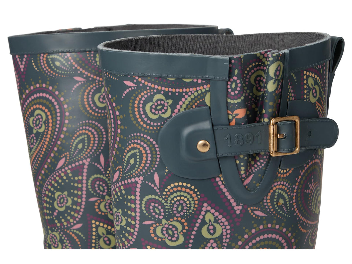 Printed Tall Rain Boot Organic Paisley 11 M