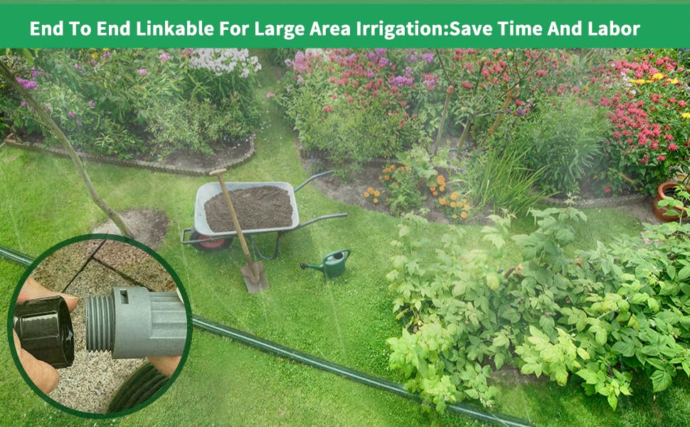 2026 Sprinkler Hose & Soaker Hose for Yard (50FT*3(150ft))