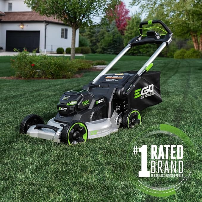 EGO POWER+ Electric Lawn Mower, Self-Propelled Cordless with 22" Aluminum Deck, Select Cut and Touch Drive, Includes 56V 10.0Ah Battery and Charger - LM2206SP