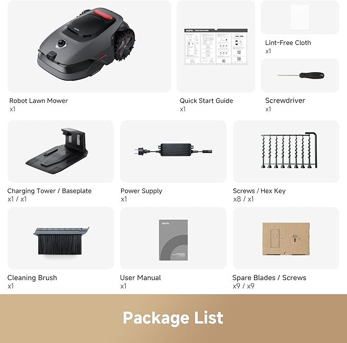 MOVA LiDAX Ultra 1000 Robot Lawn Mower Wire Free for 1/4 Acre, RTK-Free+360° 3D LiDAR+AI Vision Auto Mapping, Zero-Edge Cutting, Cutting Height 1.2"-3.9", 45% Slope, Up to 150 Managed Zones Dual Maps