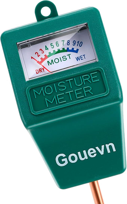 Soil Moisture Meter, Plant Moisture Meter Indoor & Outdoor, Hygrometer Moisture Sensor Soil Test Kit Plant Water Meter for Garden, Farm, Lawn (No Battery Needed)