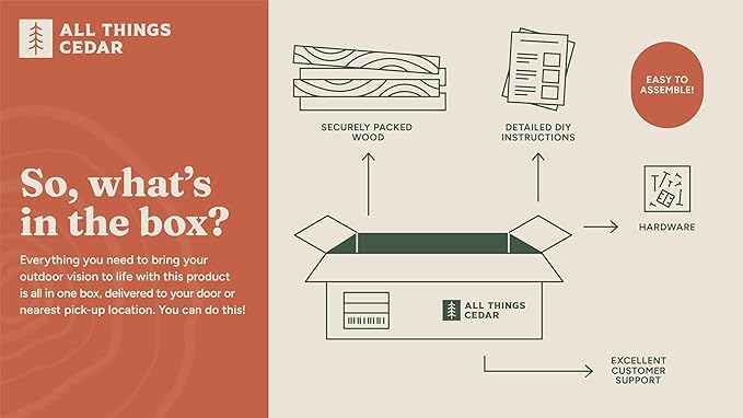 All Things Cedar RG72 6-ft x 2-ft Cedar Raised Garden Box | Expandable Plant Bed, Stackable Wooden Planter - Easy Assembly, Western Red Cedar Build, Outdoor Vegetable Gardening Solution