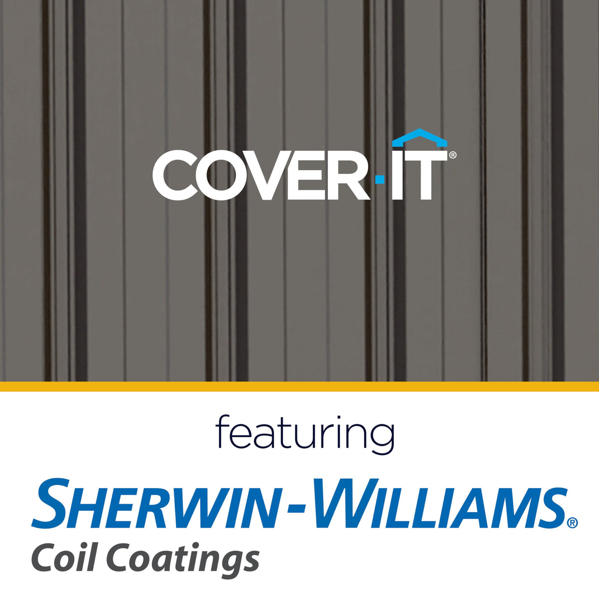 Cover It 6' x 4' Galvanized Steel Outdoor Storage Shed with Pent Roof and Lockable Sliding Doors