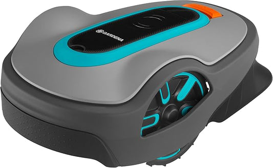 GARDENA 15102-20 SILENO Life - Automatic Robotic Lawn Mower, with Bluetooth app and Boundary Wire, The quietest in its Class, for lawns up to 10800 Sq Ft, Made in Europe, Grey